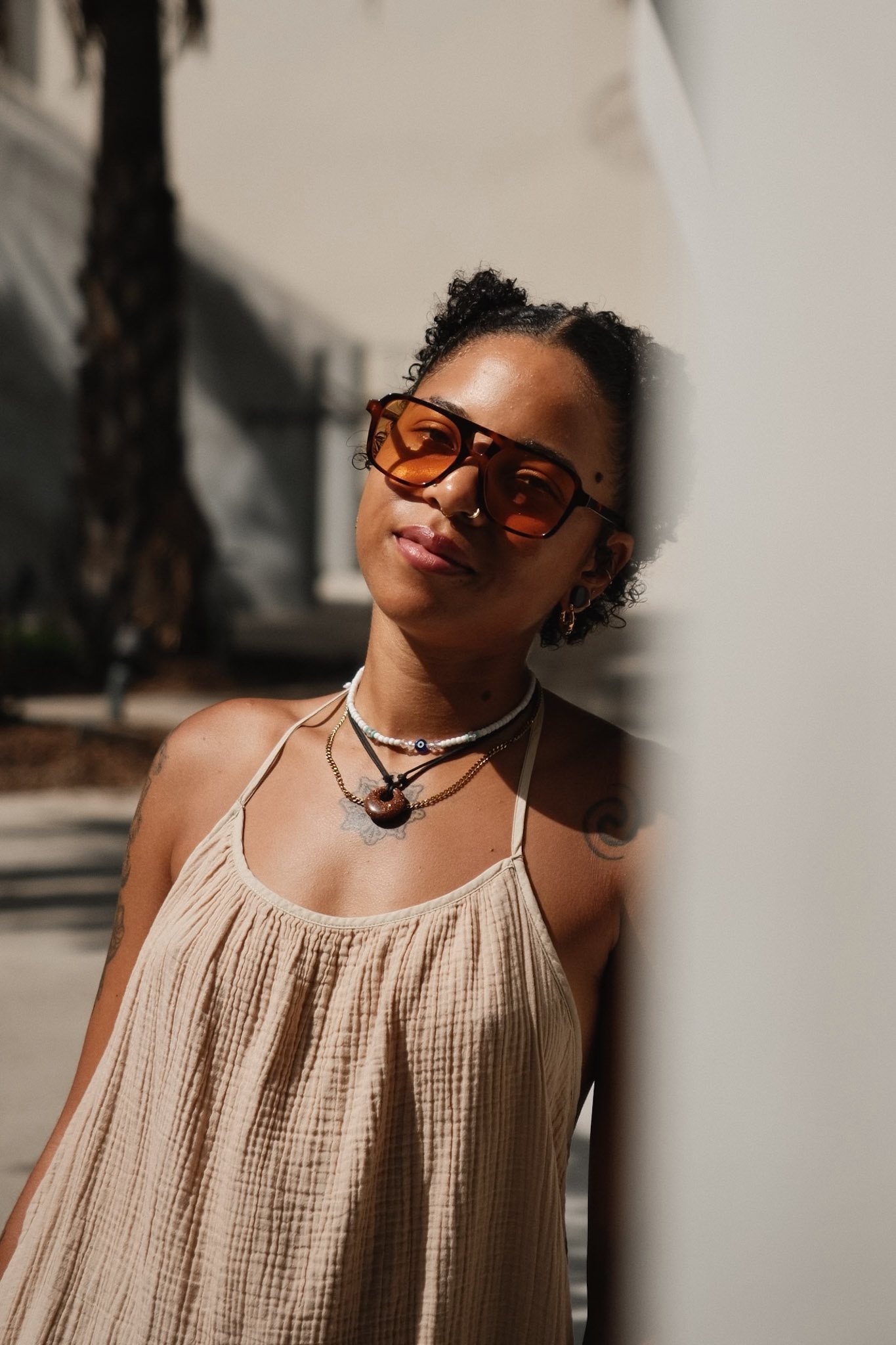 A golden-hour portrait at Bondi Beach